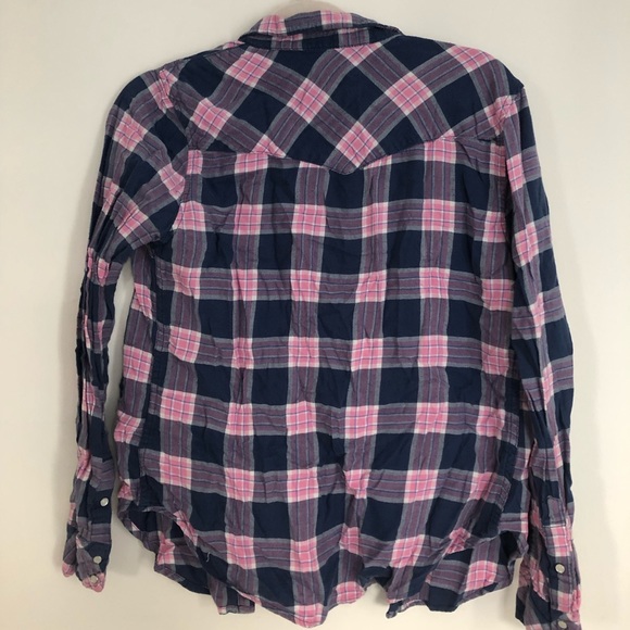 Purple & Pink Hollister Flannel - Picture 3 of 3